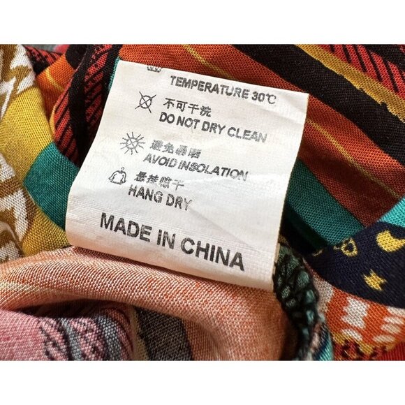 NENDU MENS 2XL Colorful Striped Button Down Short Sleeve Shirt - Picture 7 of 10